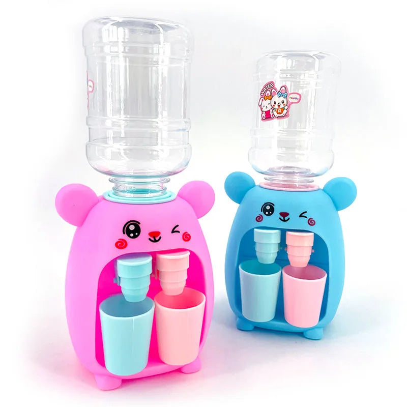 Mini Børne Vanddispenser Legetøj - Sødt Pink og Blåt Design