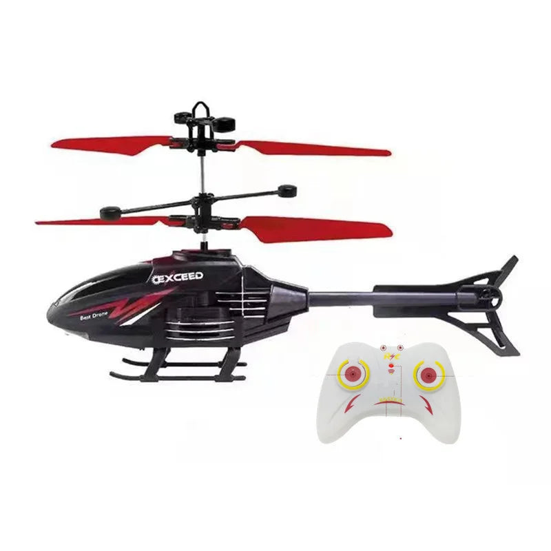 Gesture Control RC Helikopter – 2-Kanals Fjernstyret Helikopter med LED Lys & Induktionsstart