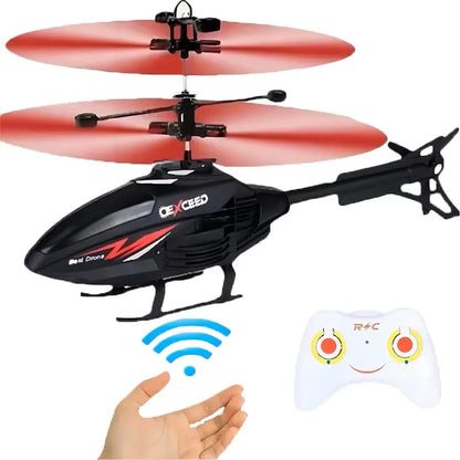 Gesture Control RC Helikopter – 2-Kanals Fjernstyret Helikopter med LED Lys & Induktionsstart